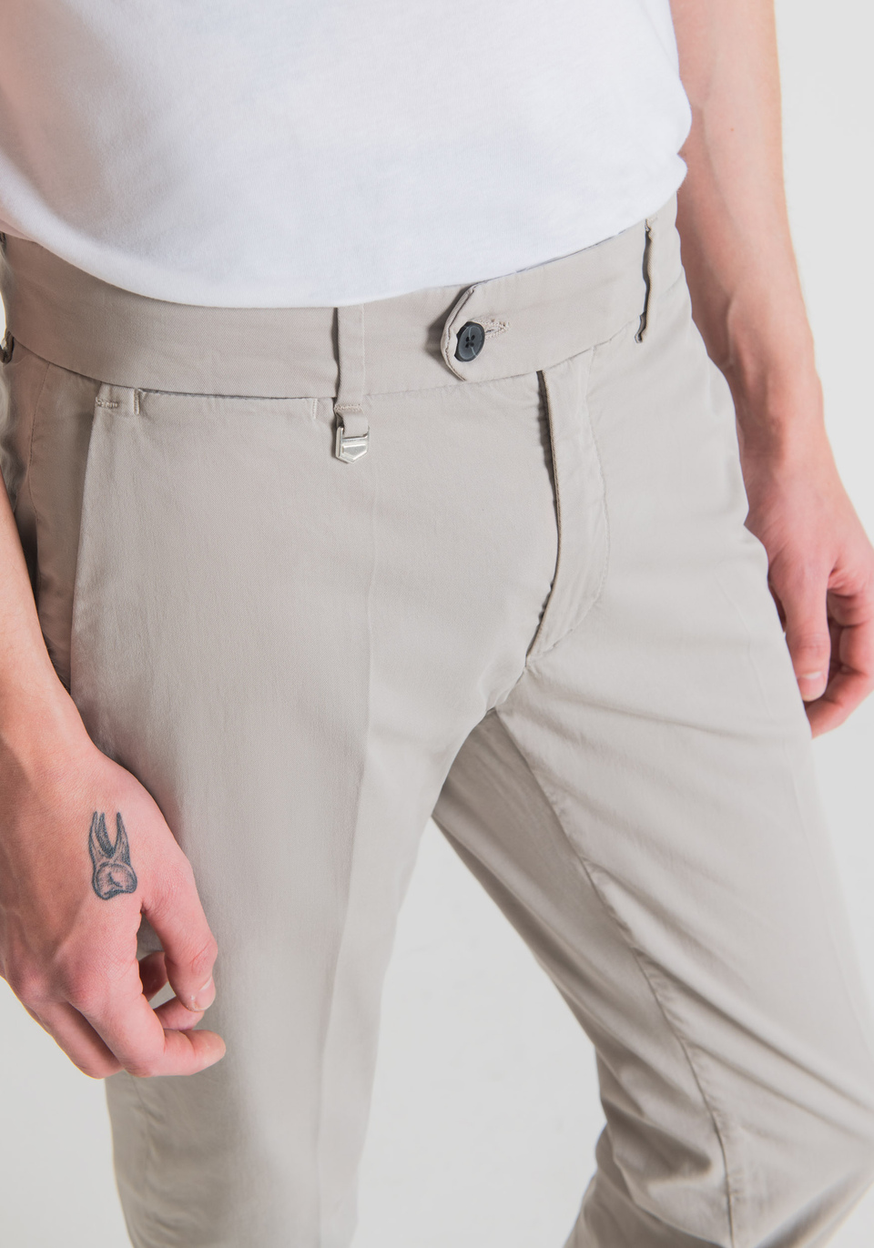PANTALONI SKINNY FIT “BRYAN” IN TWILL DI COTONE STRETCH - Antony Morato Online Shop
