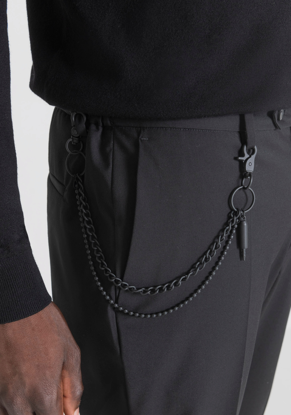 "RAD" SLIM-FIT ANKLE-LENGTH TROUSERS WITH CENTRAL CREASE - Antony Morato Online Shop