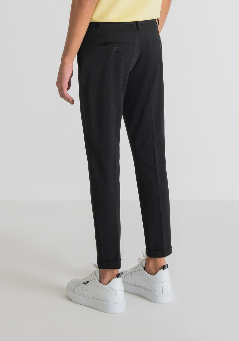 "ASHE" SUPER SKINNY FIT TROUSERS IN STRETCH VISCOSE BLEND - Antony Morato Online Shop