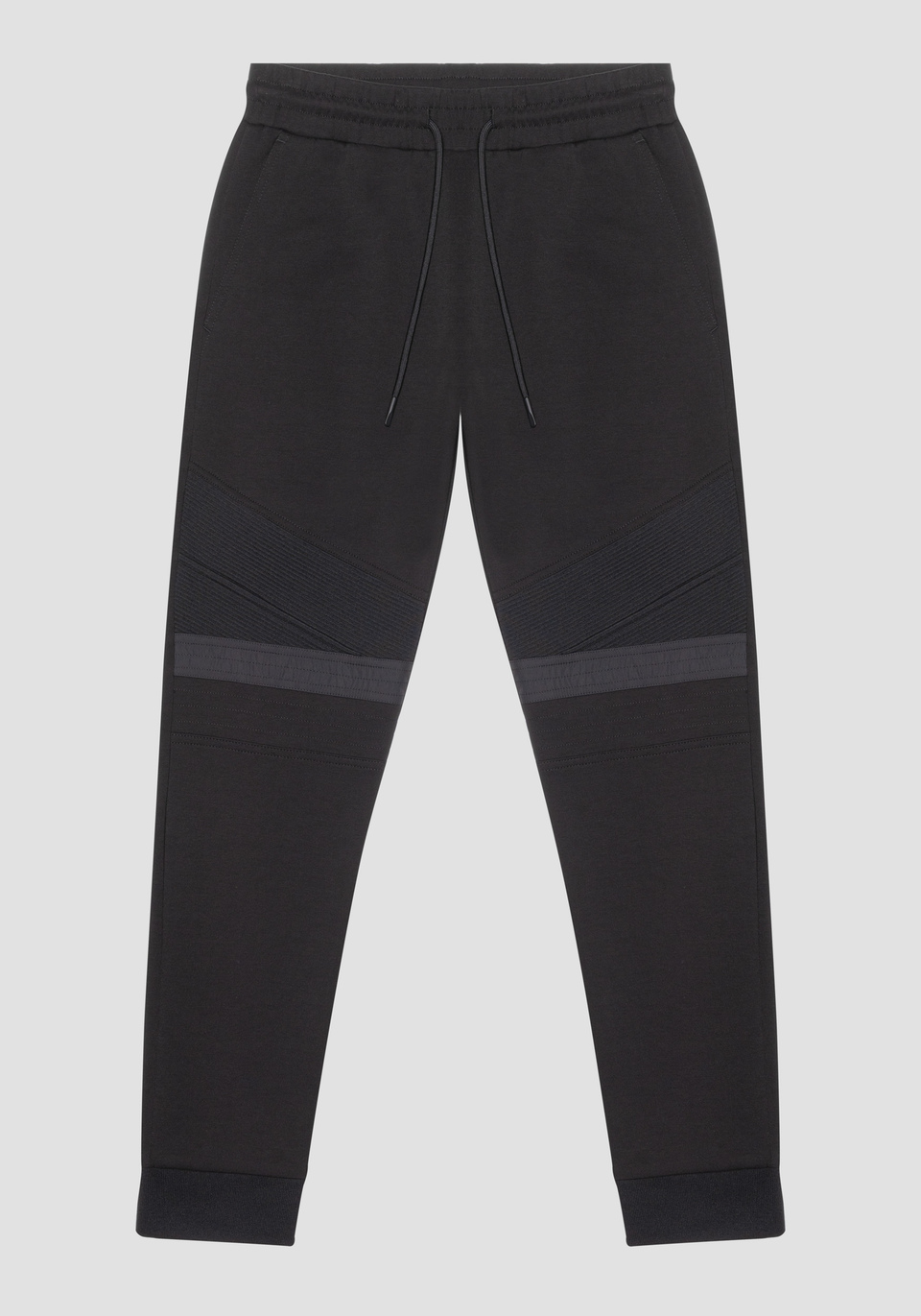 SUPER SLIM FIT TROUSERS IN COTTON BLEND FABRIC WITH CONTRAST IN NYLON SHIOZE - Antony Morato Online Shop