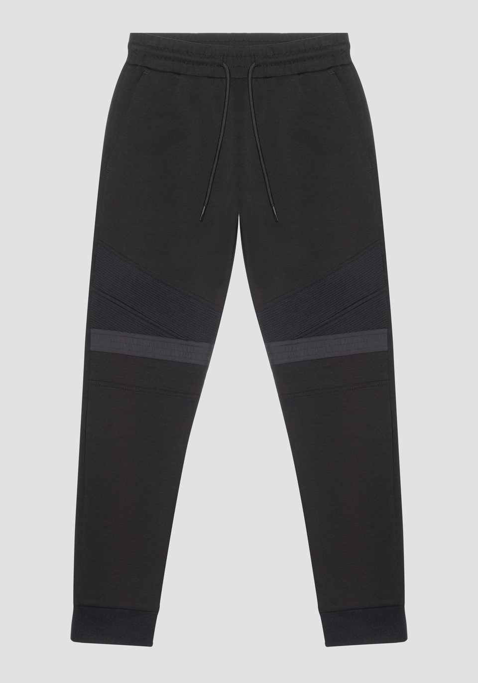 SUPER SLIM FIT TROUSERS IN COTTON BLEND FABRIC WITH CONTRAST IN NYLON SHIOZE - Antony Morato Online Shop