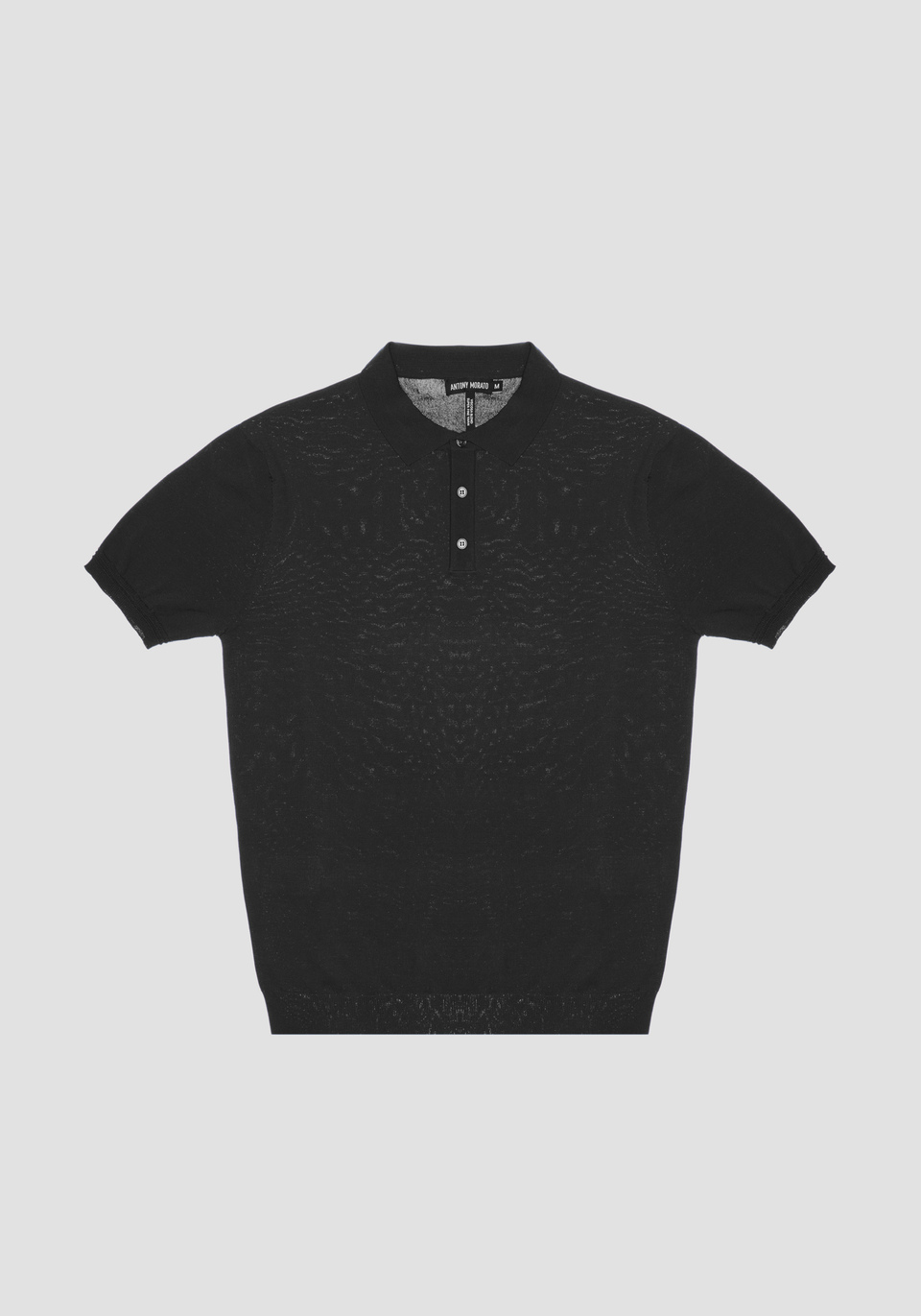 SLIM-FIT KNITTED POLO SHIRT IN YARN - Antony Morato Online Shop