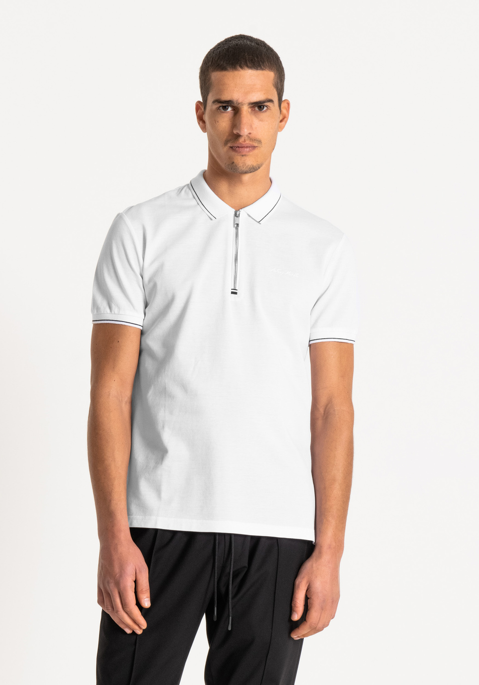 REGULAR-FIT POLO SHIRT IN PIQUE’ COTTON - Antony Morato Online Shop