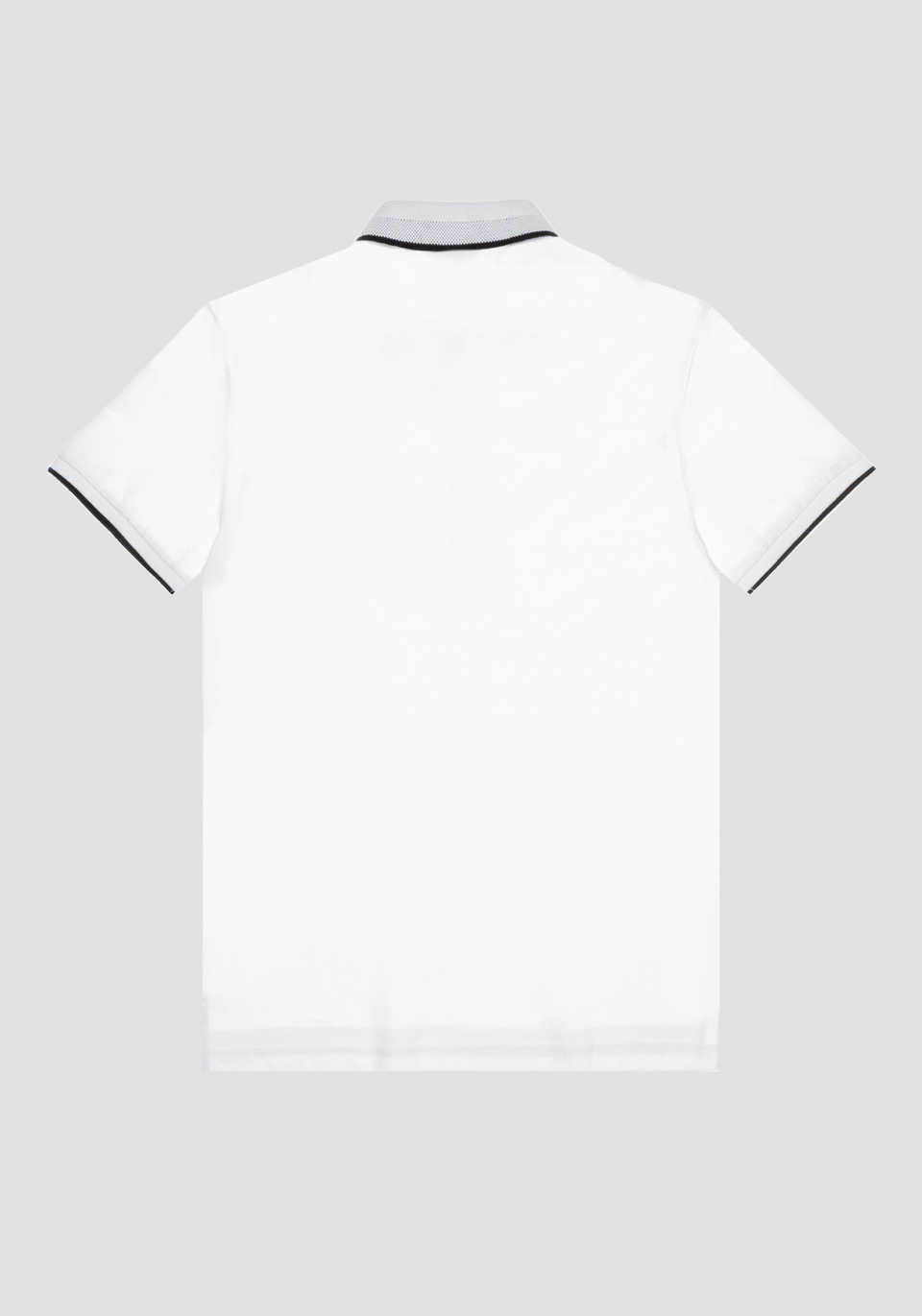 SLIM-FIT PIQUET POLO SHIRT WITH TIGER PRINT - Antony Morato Online Shop