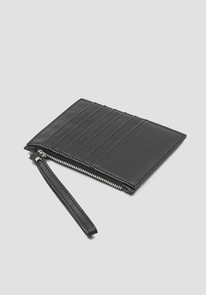 FAUX-LEATHER CARDHOLDER WITH STRAP - Antony Morato Online Shop