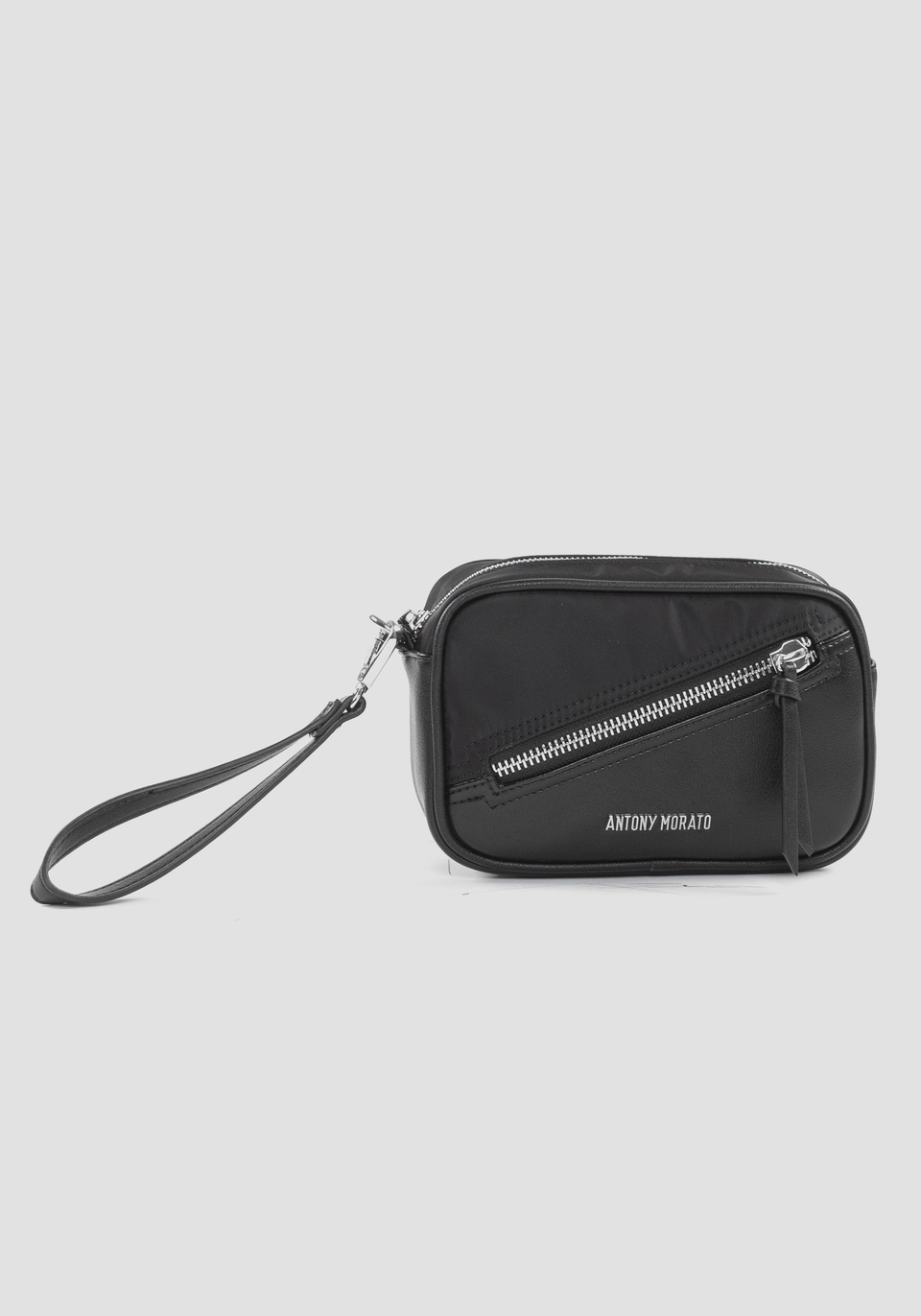POUCH IN TECHNICAL FABRIC AND FAUX LEATHER - Antony Morato Online Shop