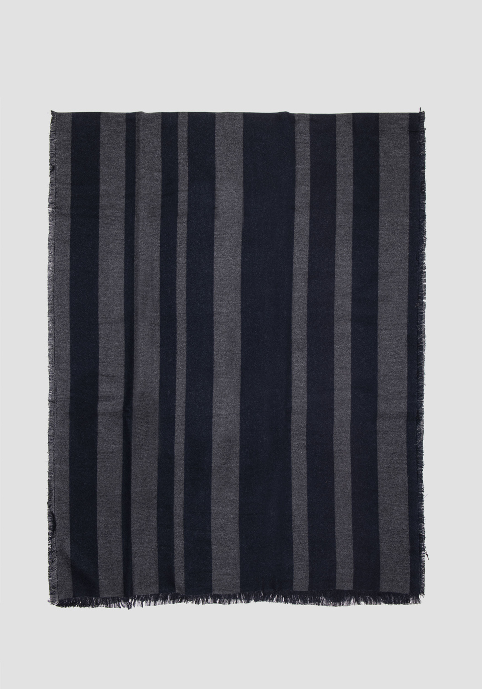 DOUBLE-FACE SCARF WITH ASYMMETRICAL STRIPES - Antony Morato Online Shop