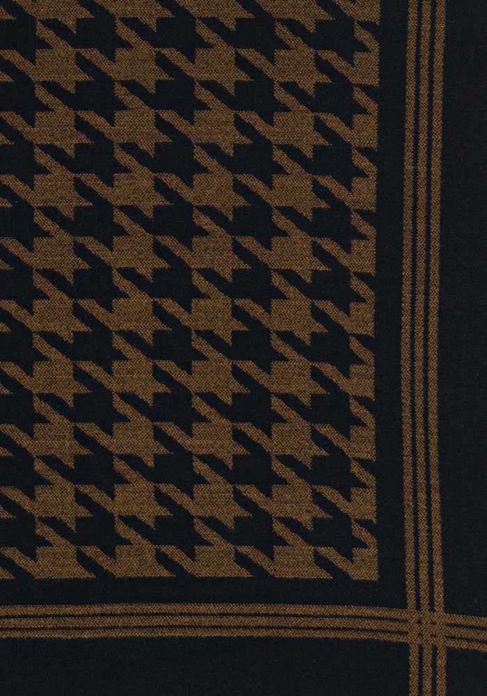 MAXI SCARF IN 100% COTTON WITH A JACQUARD HOUNDSTOOTH PATTERN - Antony Morato Online Shop