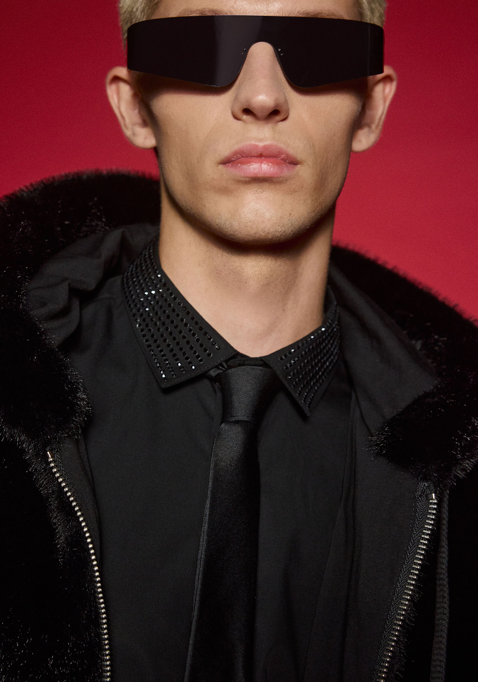 SLIM FIT "LONDON" SHIRT IN EASY IRON FABRIC WITH STUDS - Antony Morato Online Shop