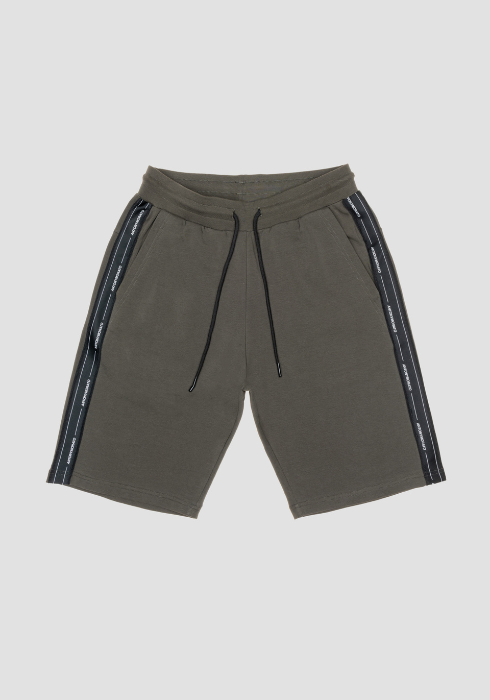 SHORTS DE FELPA SLIM FIT DE ALGODÓN ELÁSTICO - Antony Morato Online Shop
