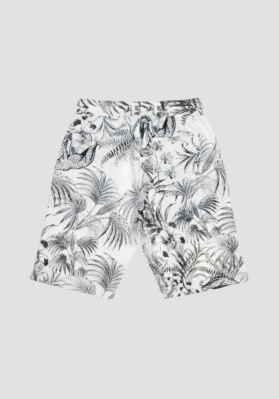 SHORTS REGULAR FIT AUS REINER BAUMWOLLE MIT BLUMENMUSTER - Antony Morato Online Shop