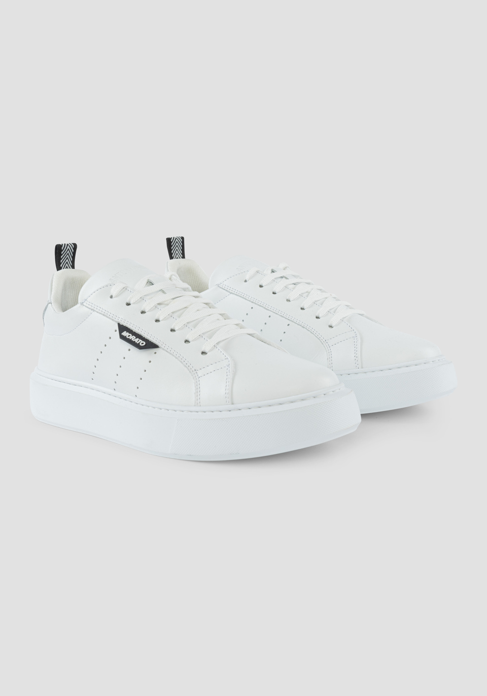 "BYRON" LOW-TOP LEATHER SNEAKERS WITH LACES - Antony Morato Online Shop