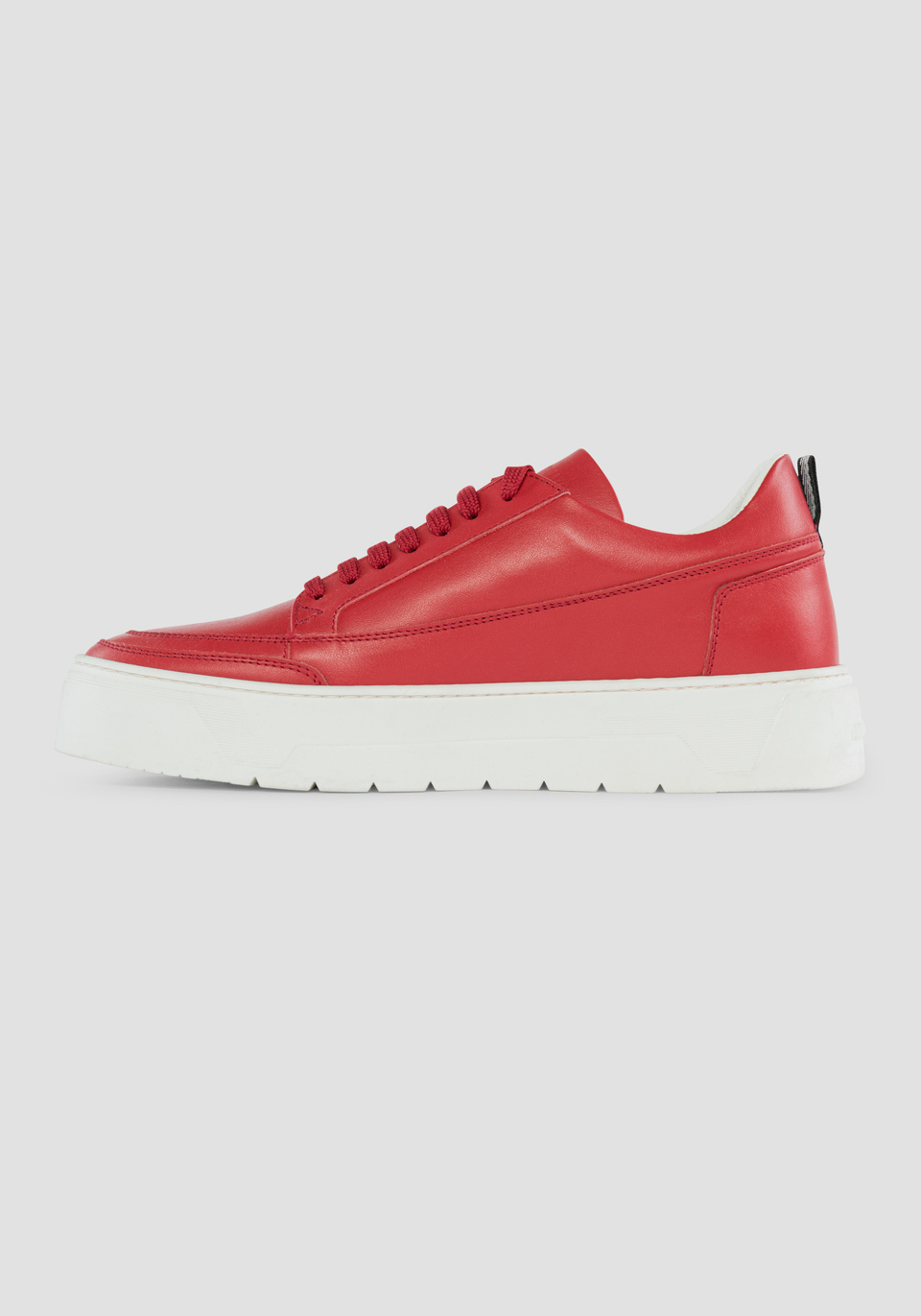 "FLINT" LOW-TOP SNEAKERS IN LEATHER WITH TONE-ON-TONE DETAILS - Antony Morato Online Shop