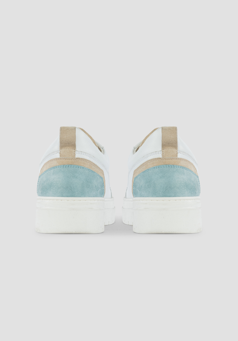 "FLINT POWDER" LOW-TOP SNEAKERS WITH LEATHER DETAILS - Antony Morato Online Shop