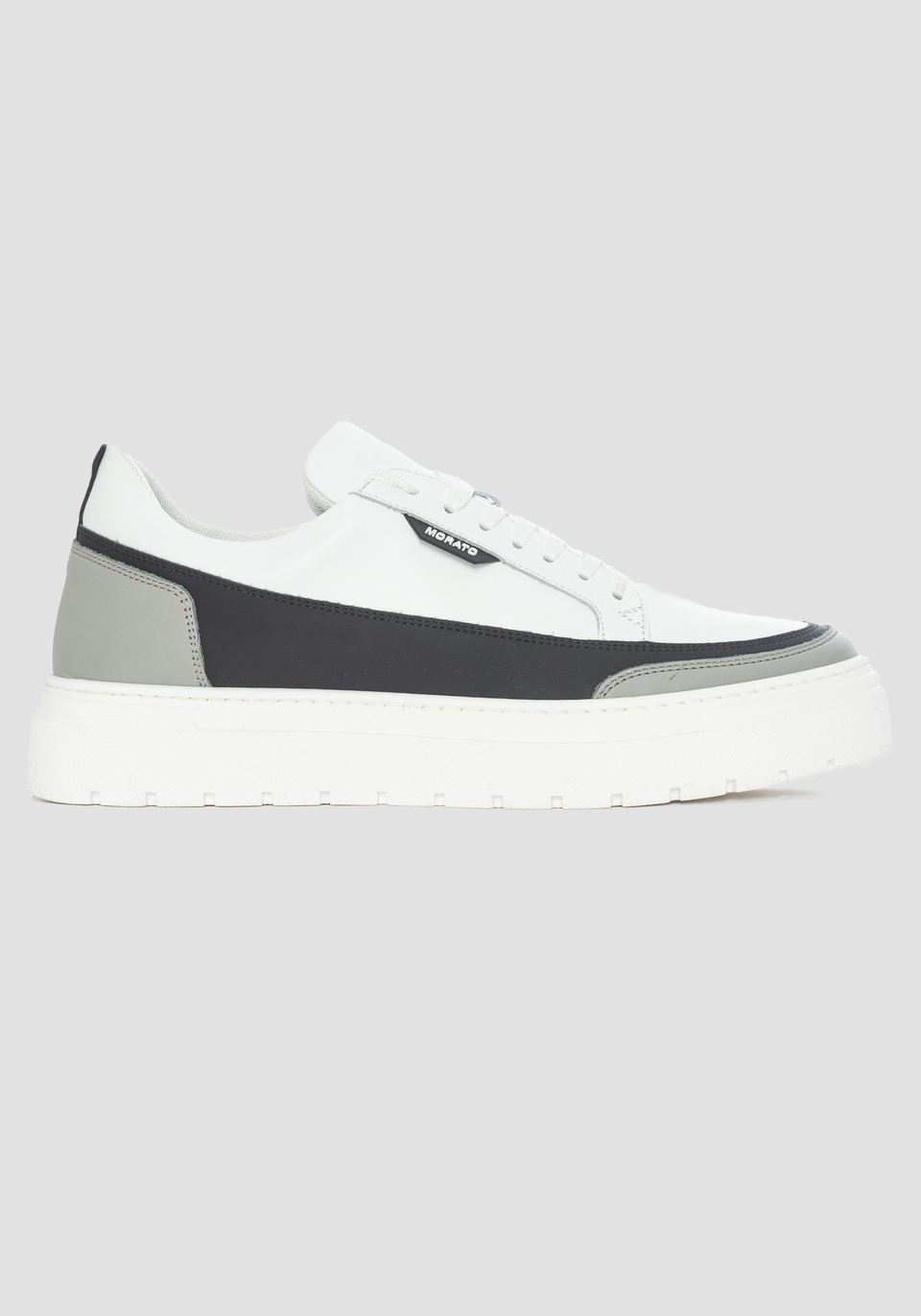“FLINT” SNEAKERS IN LEATHER AND RUBBERISED FABRIC - Antony Morato Online Shop