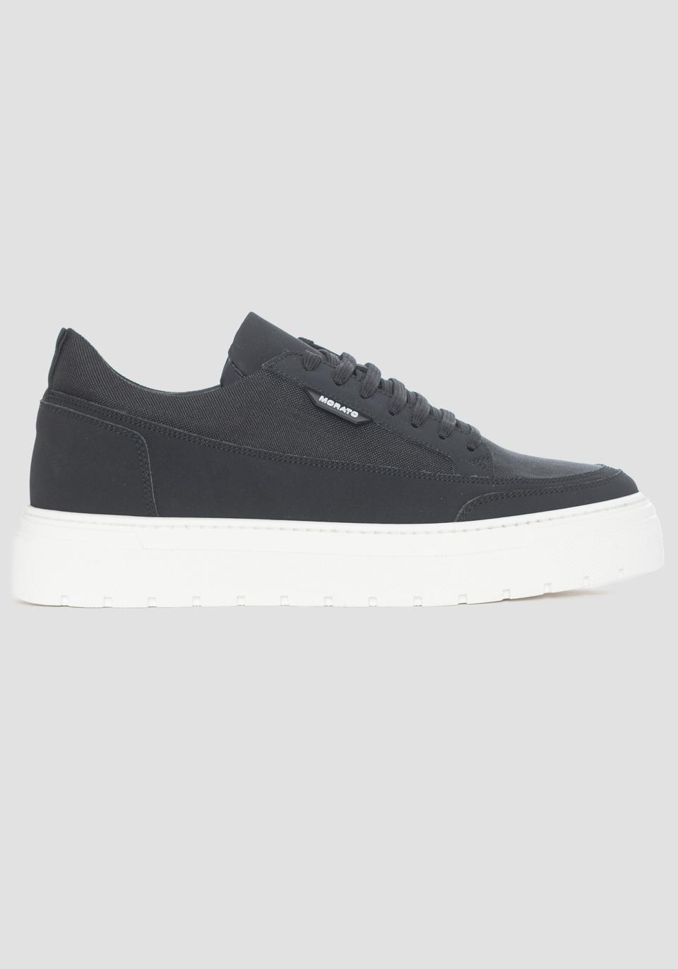 “FLINT” SNEAKER IN RECYCLED FABRIC AND NUBUCK - Antony Morato Online Shop