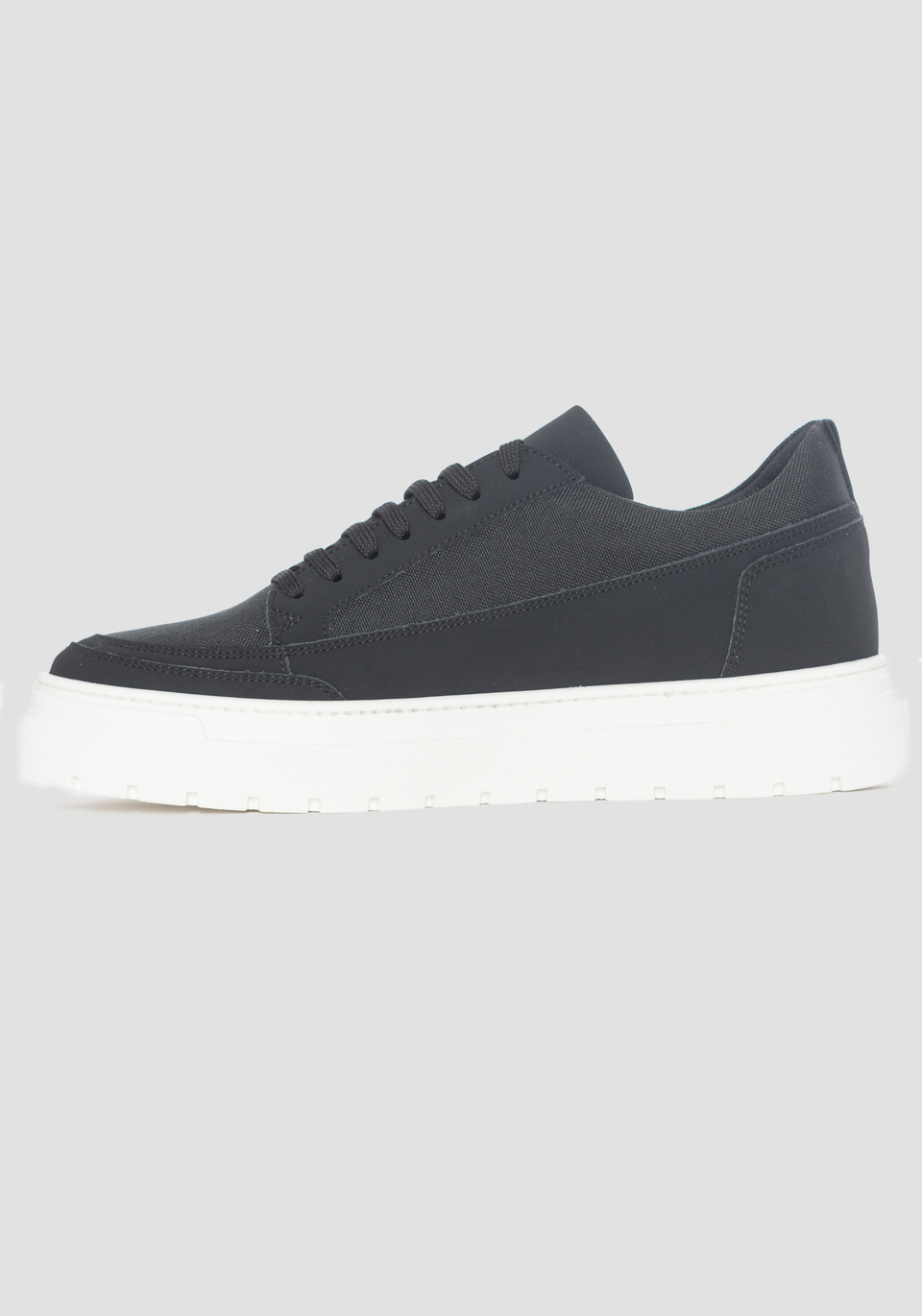 “FLINT” SNEAKER IN RECYCLED FABRIC AND NUBUCK - Antony Morato Online Shop