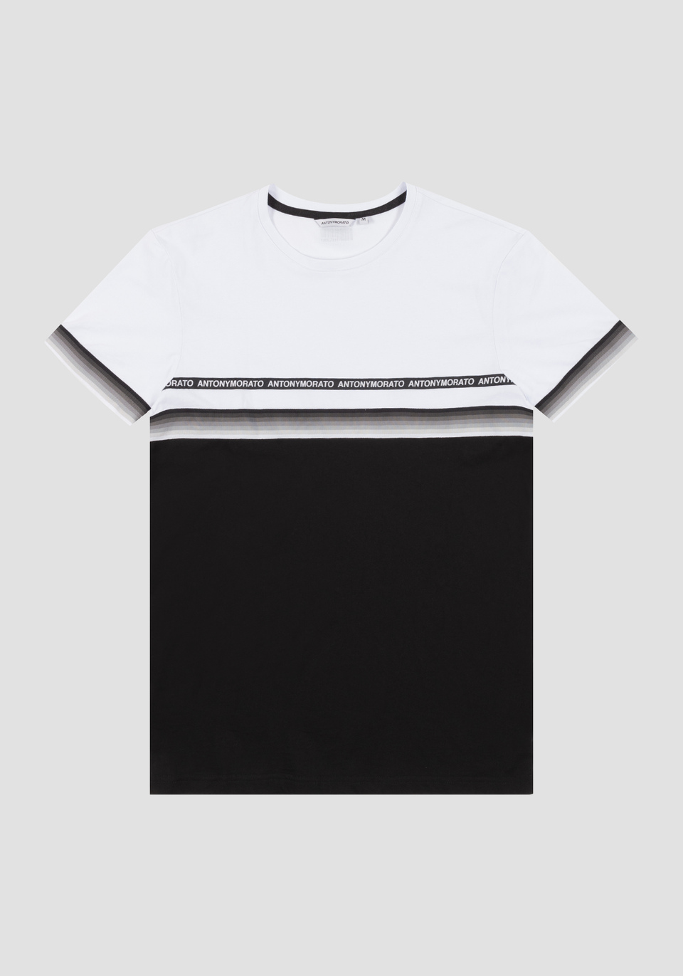 REGULAR-FIT TWO-TONE T-SHIRT IN 100% COTTON - Antony Morato Online Shop