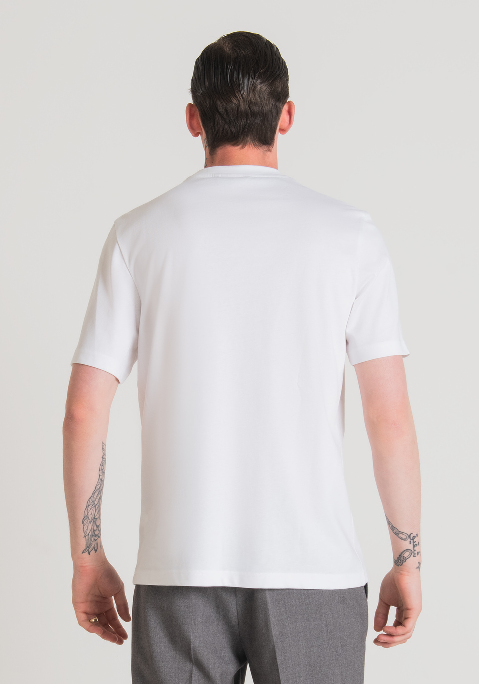 OVERSIZE T-SHIRT IN 100% COTTON WITH EMBROIDERED LOGO - Antony Morato Online Shop