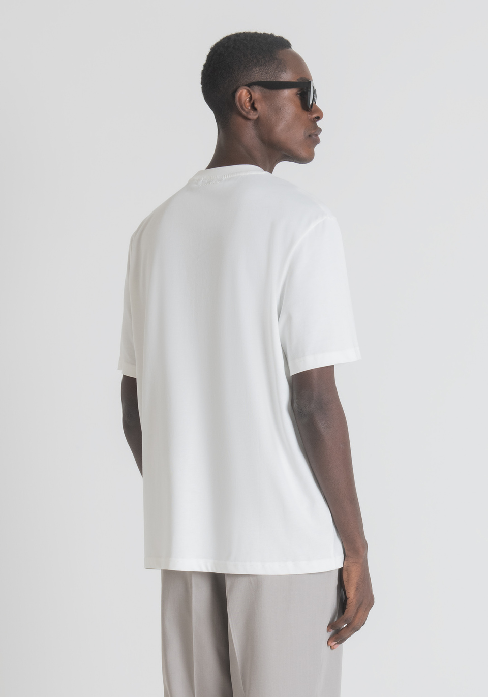 OVERSIZED T-SHIRT IN PURE COTTON WITH SUNSET PRINT - Antony Morato Online Shop