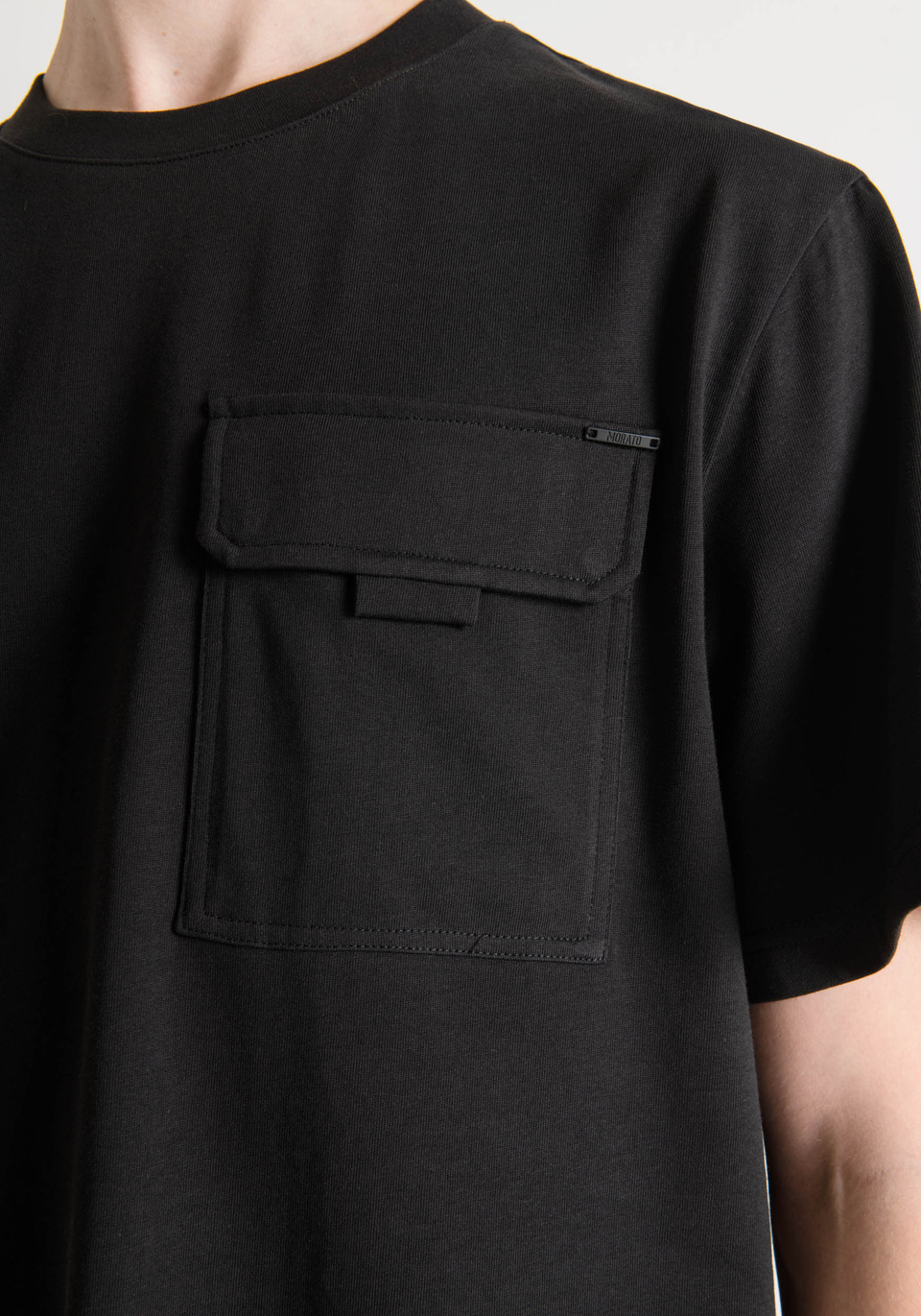 OVERSIZED T-SHIRT IN PURE COTTON WITH CHEST POCKET - Antony Morato Online Shop