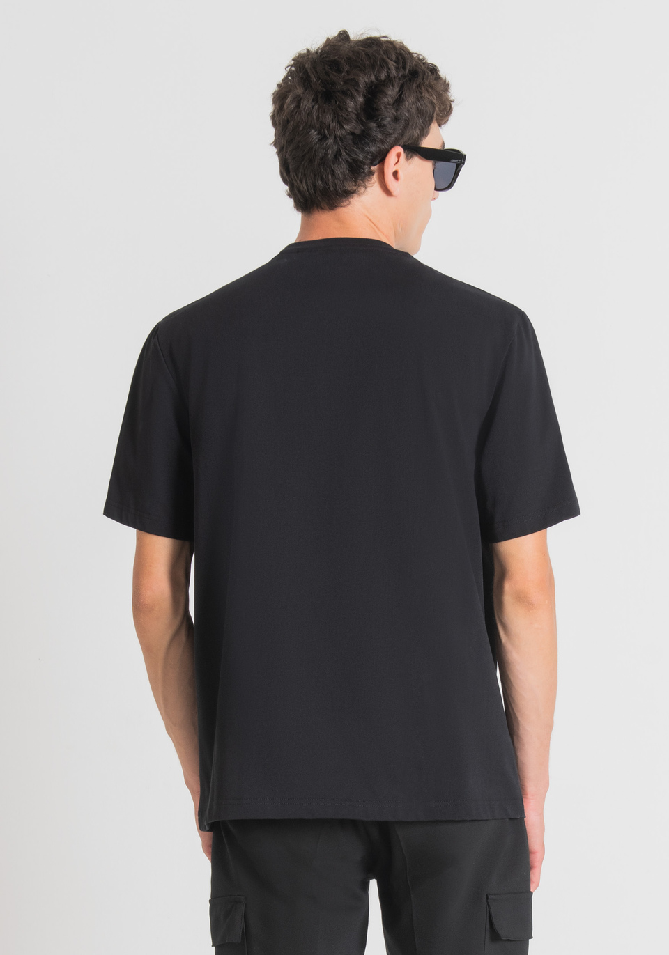 OVERSIZED T-SHIRT IN PURE COTTON WITH HEART SIDE POCKET - Antony Morato Online Shop