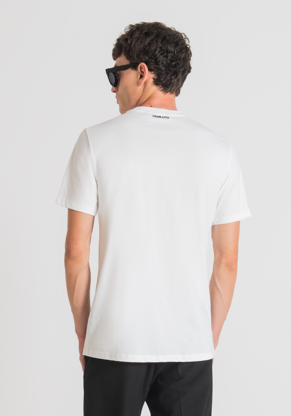REGULAR FIT T-SHIRT IN 100% COTTON WITH CONTRAST PRINT - Antony Morato Online Shop