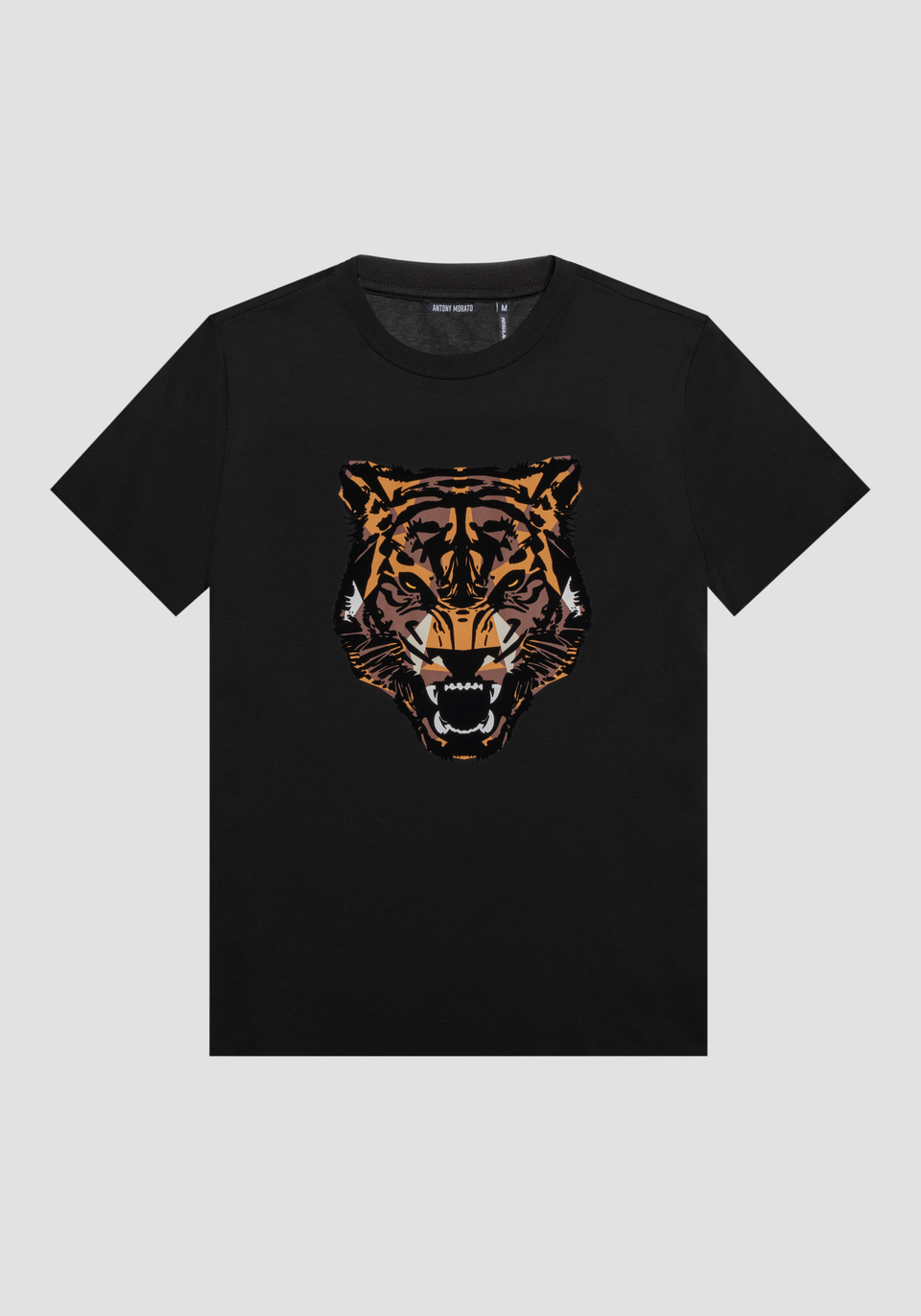 REGULAR-FIT T-SHIRT IN 100% COTTON WITH TIGER PRINT - Antony Morato Online Shop