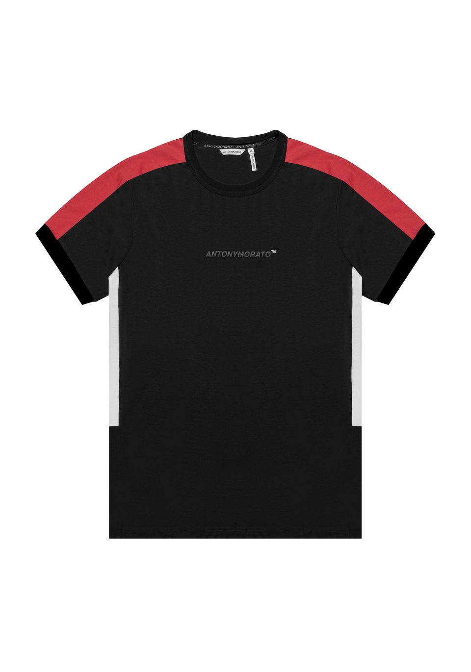 REGULAR FIT T SHIRT IN PURE COTTON WITH RUBBERISED LOGO PRINT Antony Morato