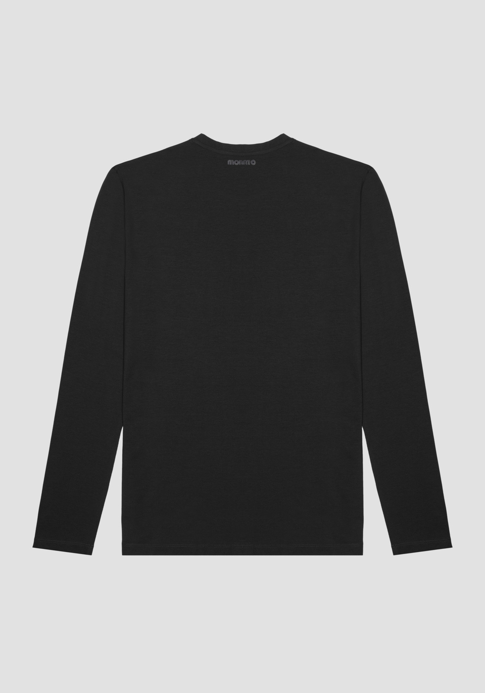REGULAR FIT LONG-SLEEVED T-SHIRT IN 100% COTTON WITH FAUX LEATHER ZIPPED POCKET - Antony Morato Online Shop