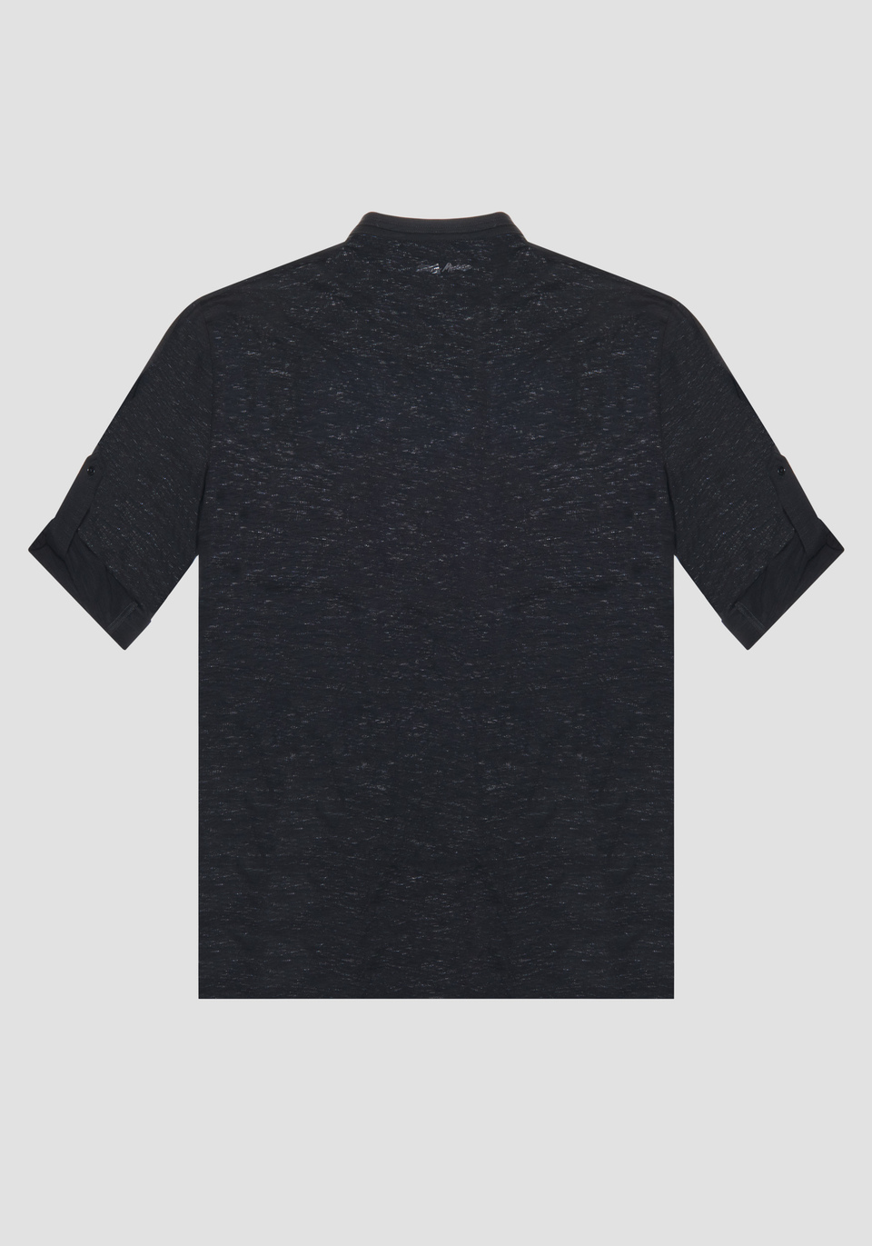 T-SHIRT REGULAR FIT IN COTONE FIAMMATO CON COLLO SERAFINO - Antony Morato Online Shop