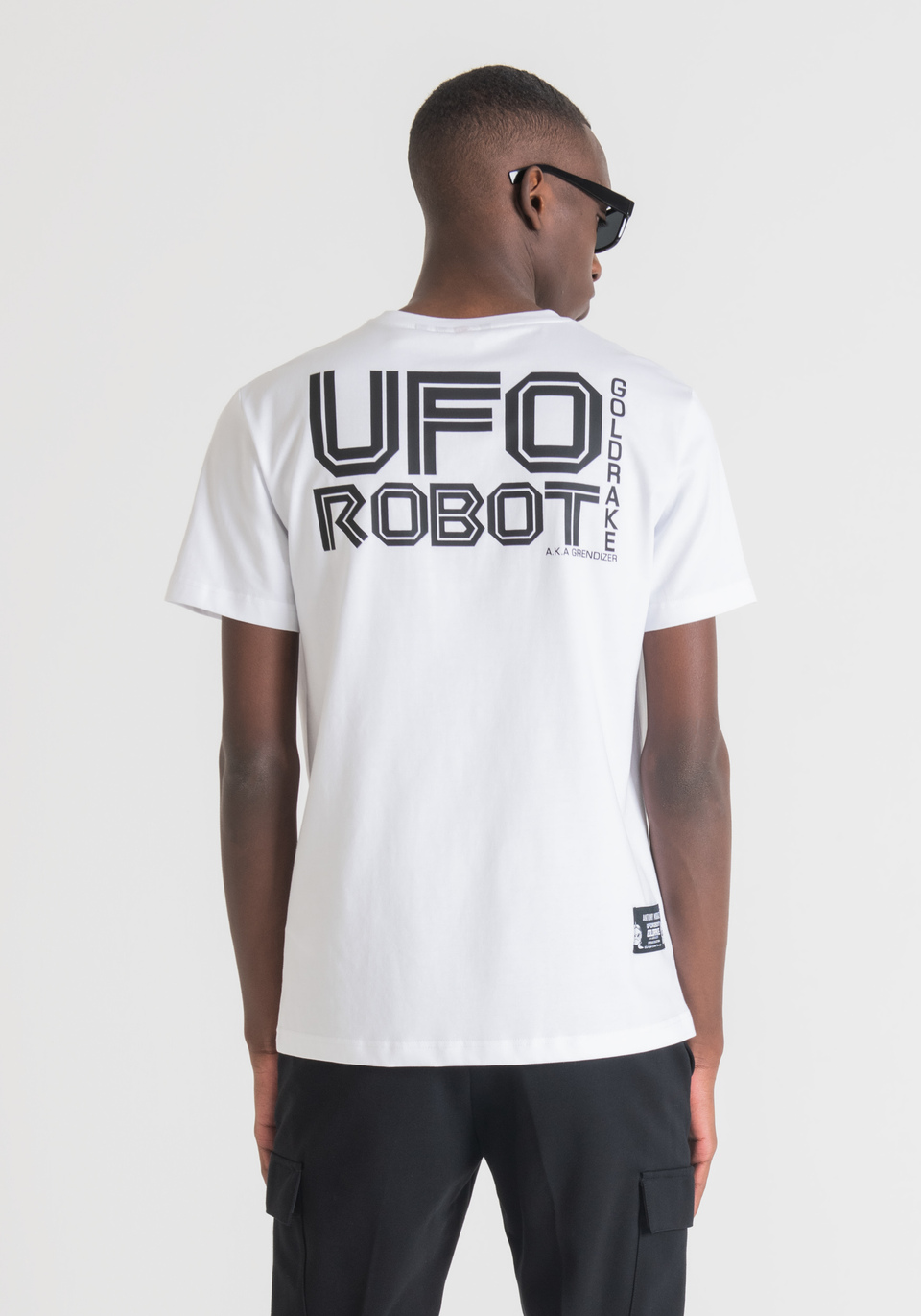 SLIM FIT T-SHIRT IN COTTON WITH UFO ROBOT GRENDIZER PRINT - Antony Morato Online Shop