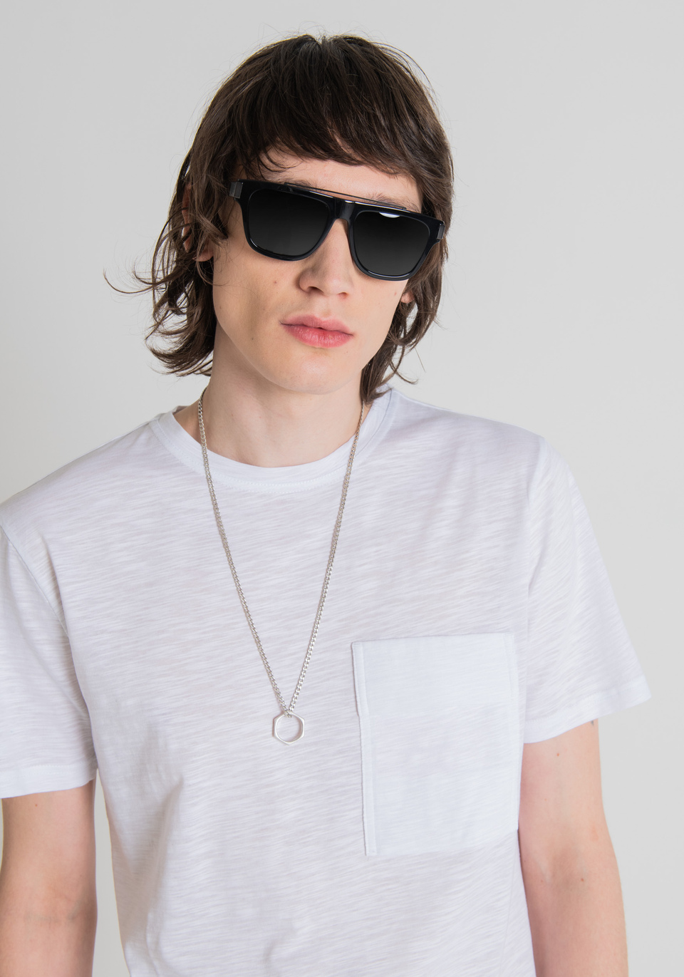 T-SHIRT SLIM FIT EN COTON FLAMMÉ - Antony Morato Online Shop