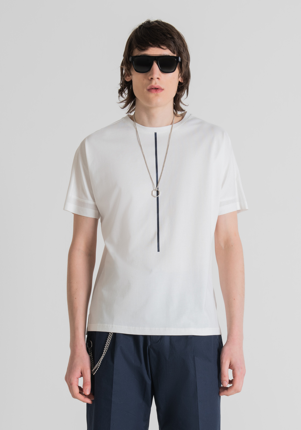 T-SHIRT SLIM FIT EN COTON DOUX - Antony Morato Online Shop