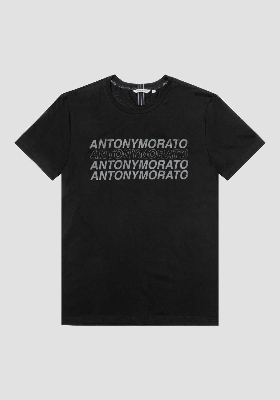 T-SHIRT SLIM FIT AUS WEICHER BAUMWOLLE MIT PRINT - Antony Morato Online Shop
