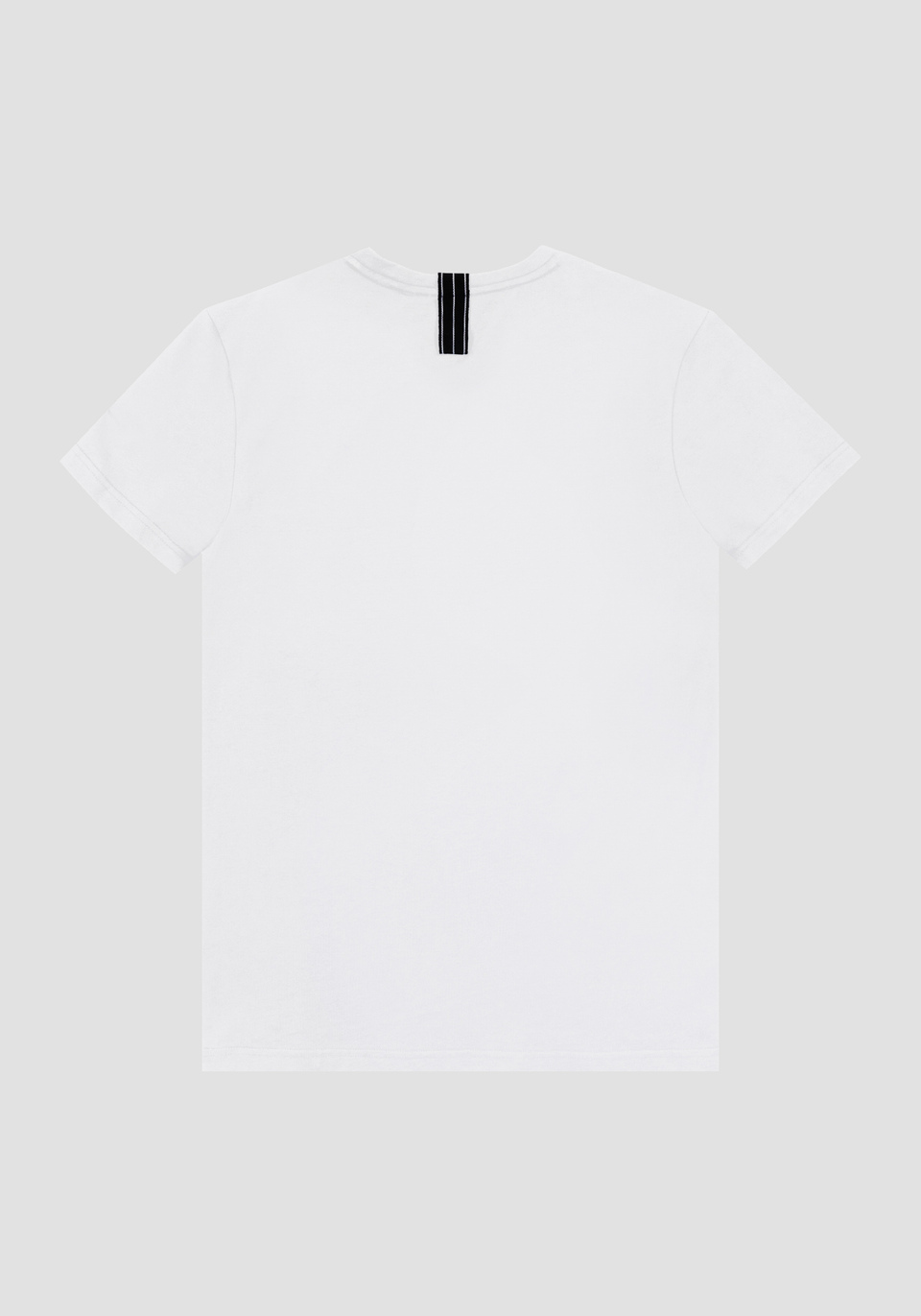 SLIM FIT T-SHIRT AUS WEICHER BAUMWOLLE MIT GLÄNZENDEM PRINT - Antony Morato Online Shop