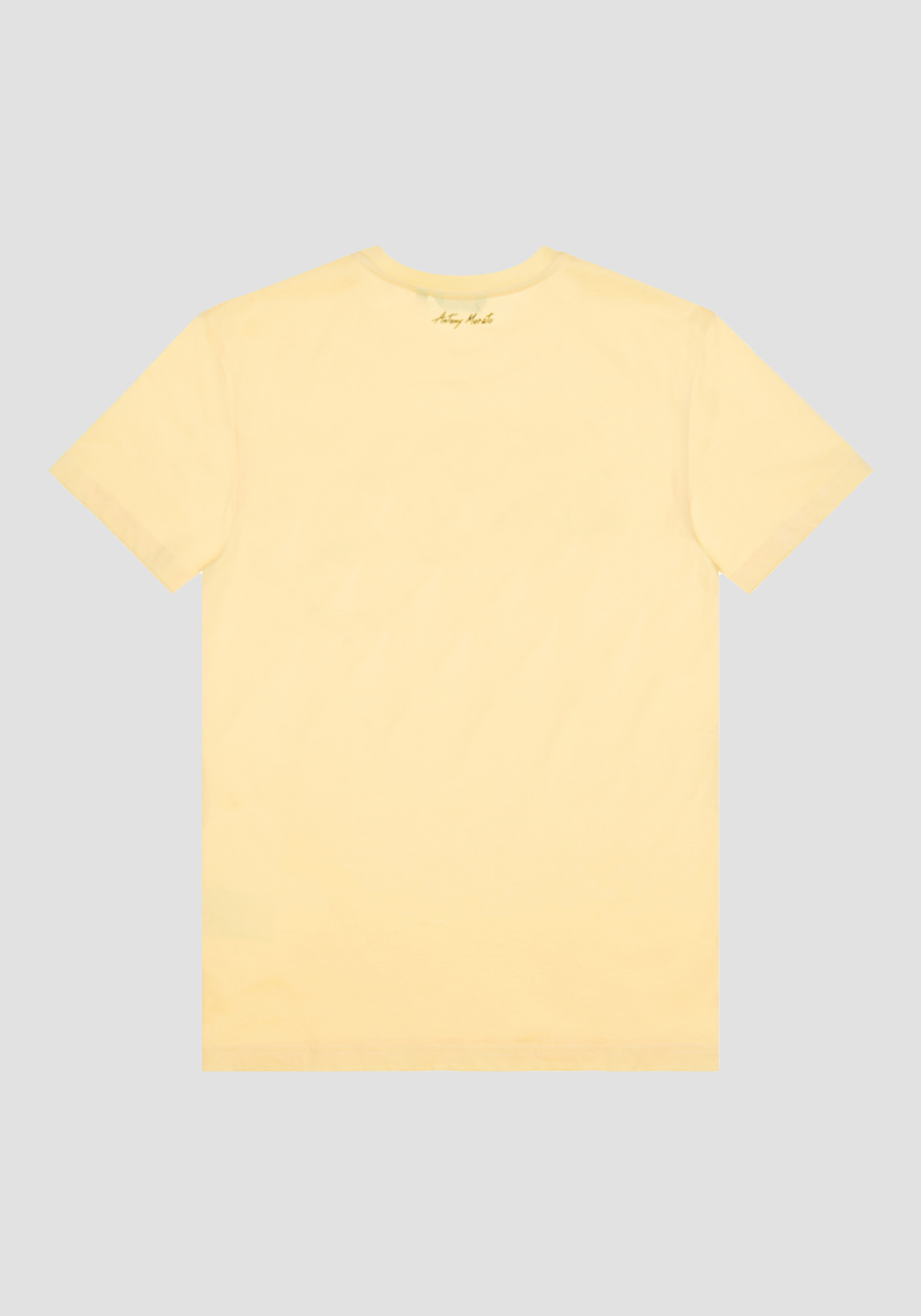T-SHIRT SLIM FIT AUS REINER BAUMWOLLE MIT PRINT AUF DER VORDERSEITE - Antony Morato Online Shop