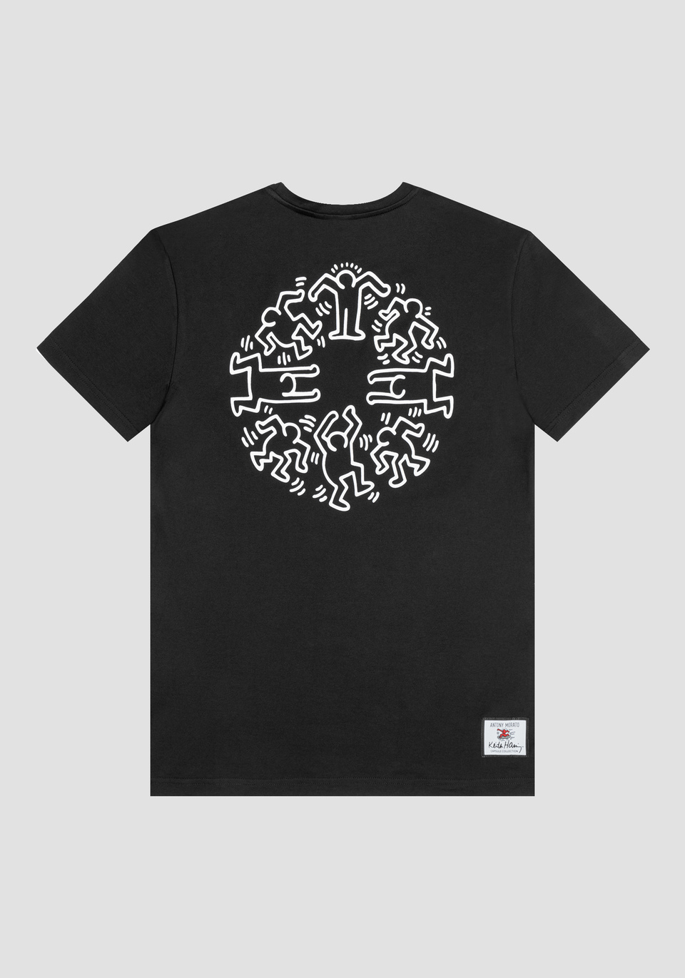 SLIM FIT T-SHIRT IN PURE COTTON WITH RUBBERISED KEITH HARING PRINT - Antony Morato Online Shop
