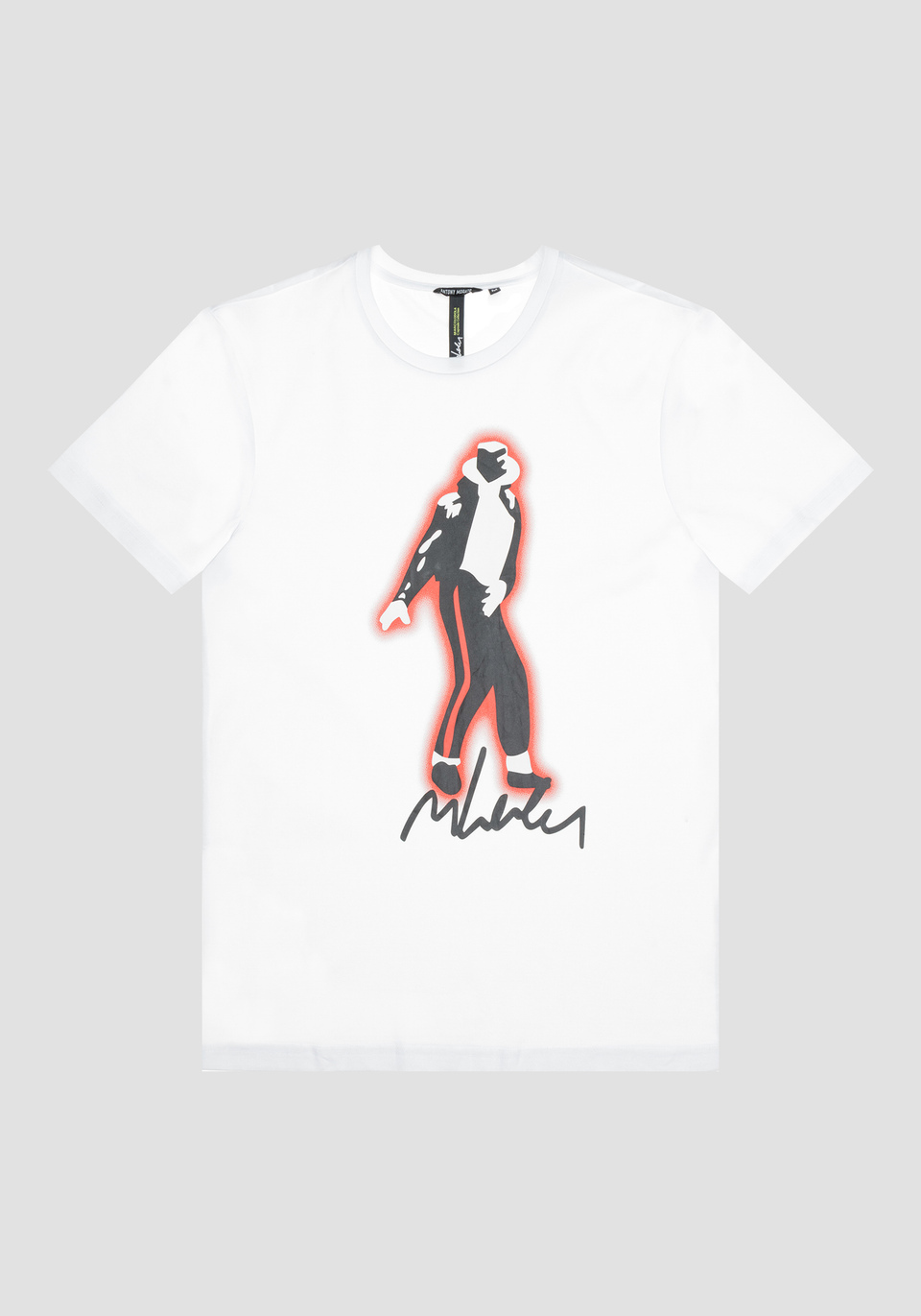 SLIM-FIT T-SHIRT IN PURE COTTON WITH MICHEAL JACKSON PRINT BY MARCO LODOLA - Antony Morato Online Shop