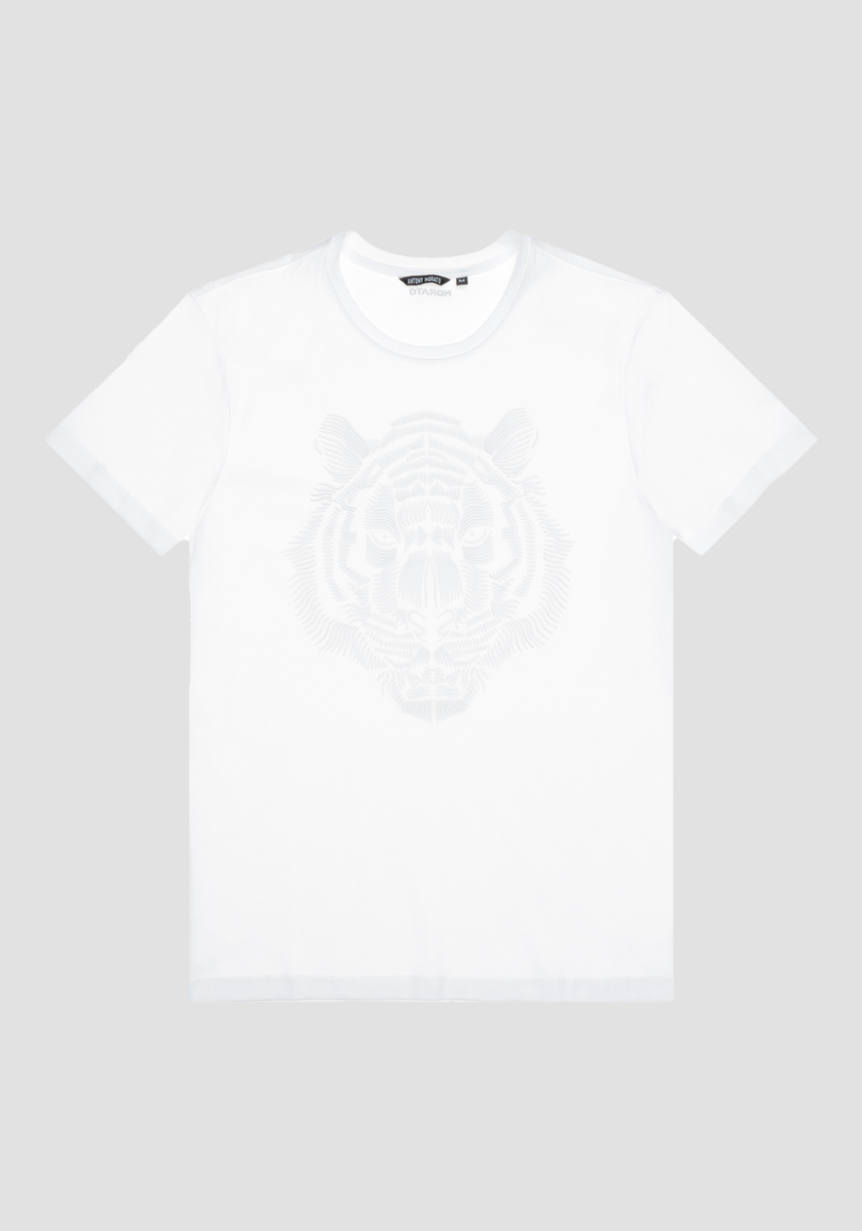 SLIM FIT T-SHIRT IN PURE COTTON WITH TIGER PRINT - Antony Morato Online Shop