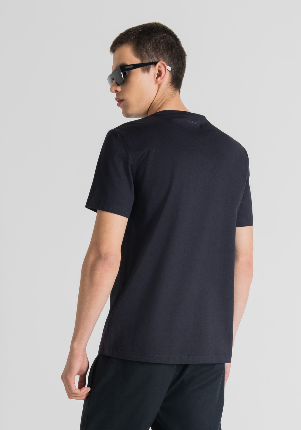 SLIM FIT T-SHIRT IN PURE COTTON WITH TIGER PRINT - Antony Morato Online Shop
