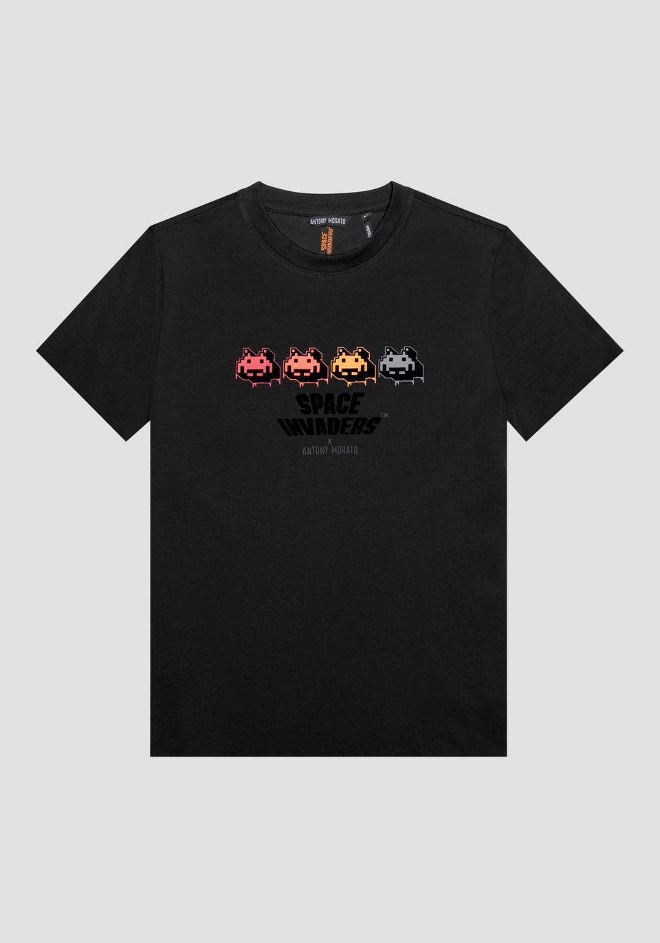 T-SHIRT REGULAR FIT IN 100% COTONE CON STAMPA SPACE INVADERS - Antony Morato Online Shop