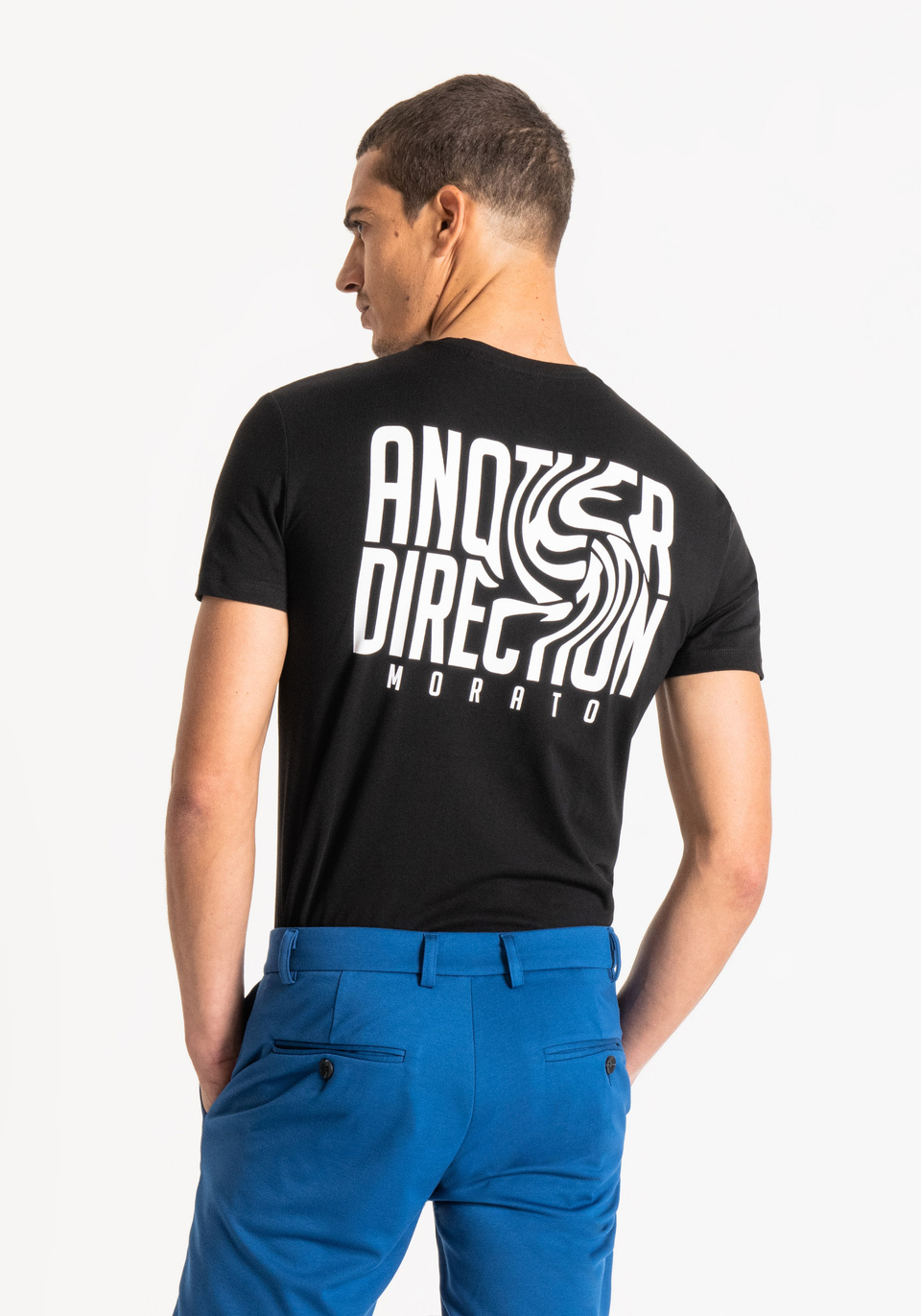 SLIM-FIT T-SHIRT IN STRETCHY COTTON - Antony Morato Online Shop