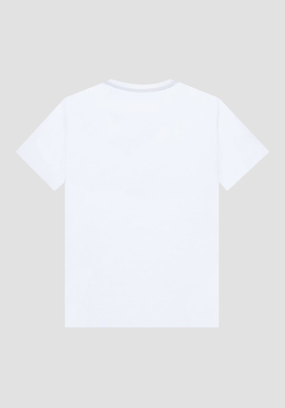SUPER SLIM FIT T-SHIRT IN STRETCH COTTON WITH CONTRASTING LOGO - Antony Morato Online Shop