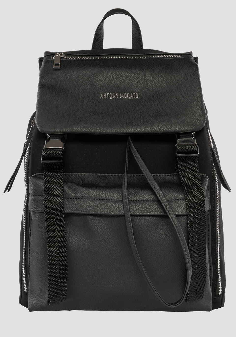 BACKPACK IN POPLIN AND TUMBLED EFFECT FABRIC - Antony Morato Online Shop