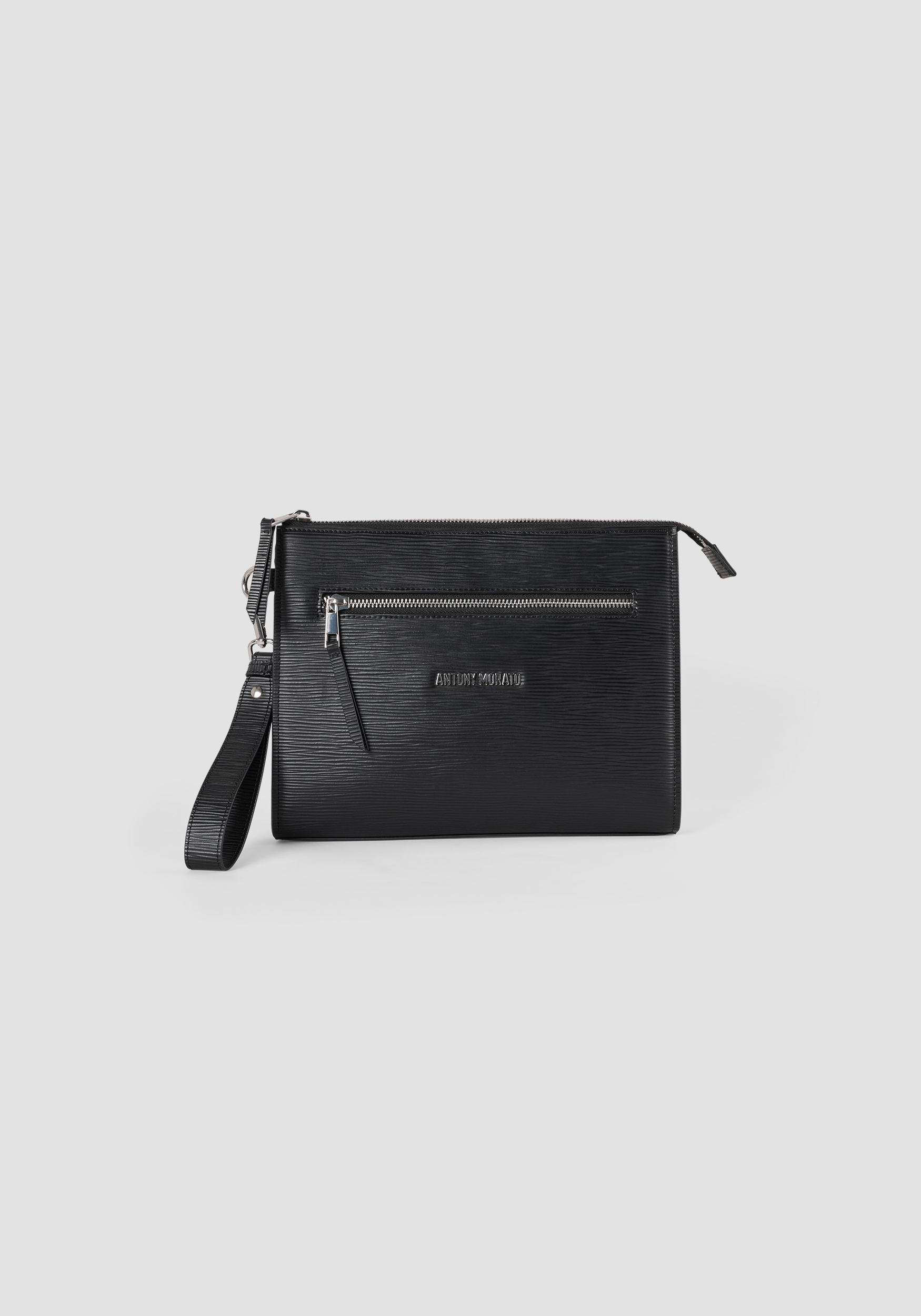 CLUCH IMITATION LEATHER BAG WITH HOOK | Antony Morato
