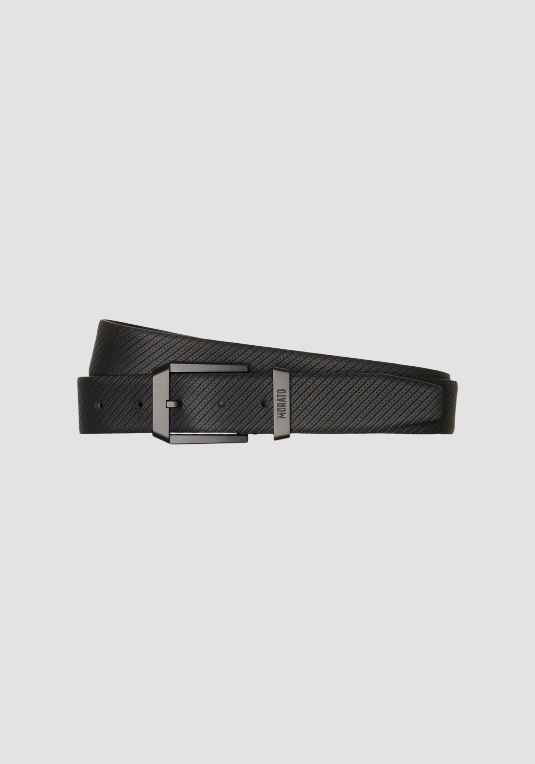GENUINE LEATHER BELT WITH SNAKE PRINT | Antony Morato