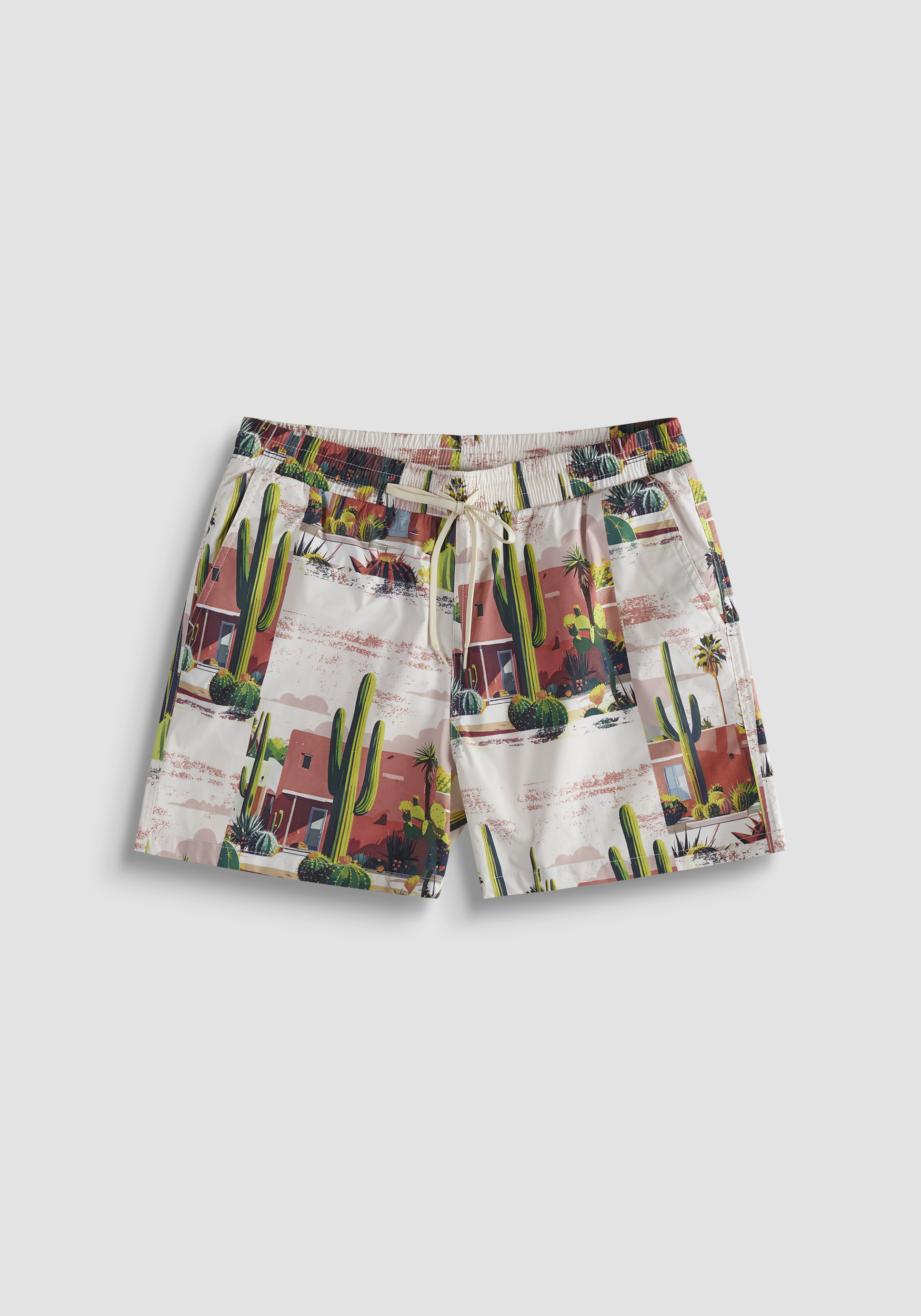 REGULAR-FIT SWIMMING COSTUME IN DESERT-PRINT FABRIC | Antony Morato