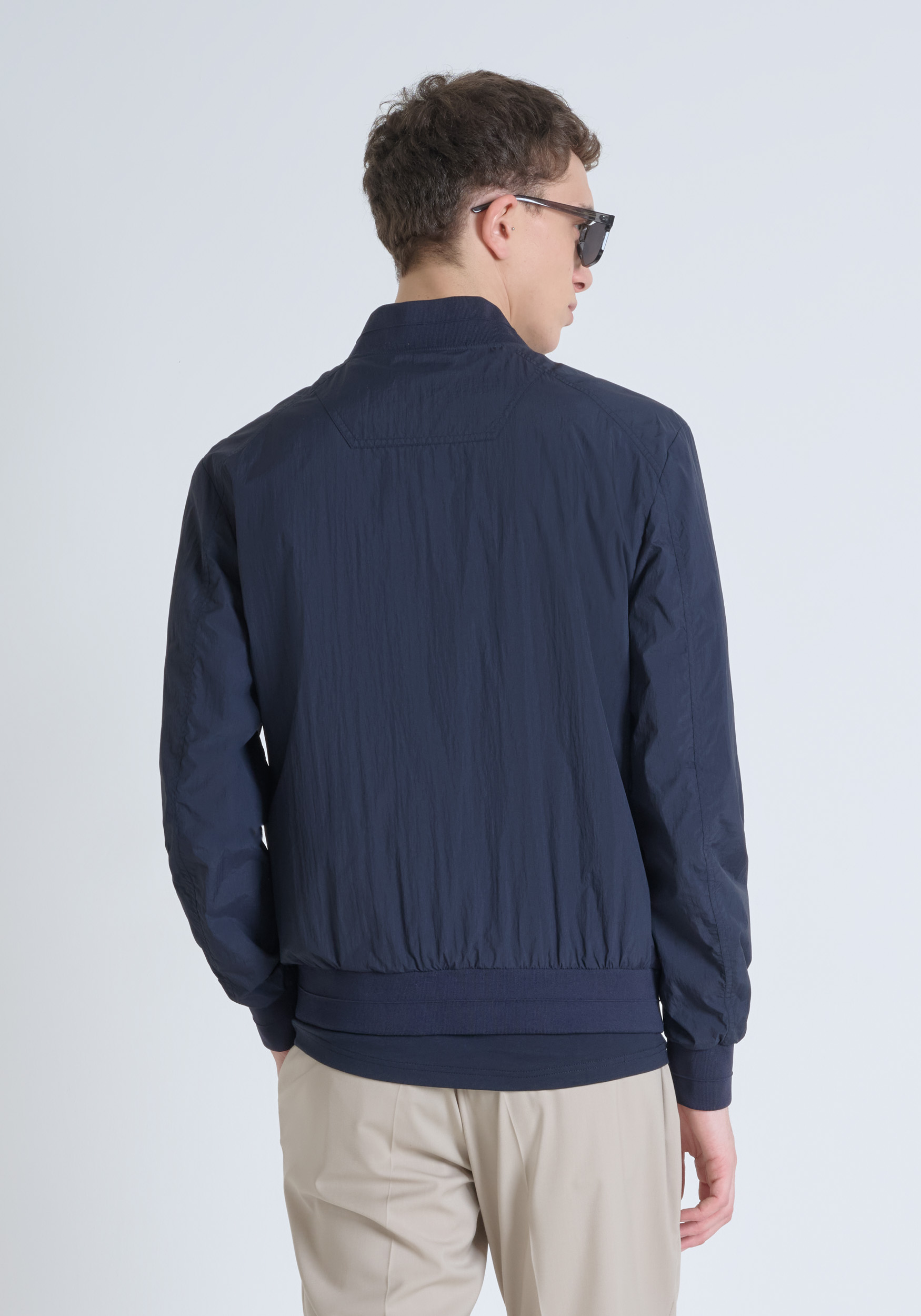 REGULAR FIT SHIOZE NYLON JACKET WITH TIGER PATCH | Antony Morato