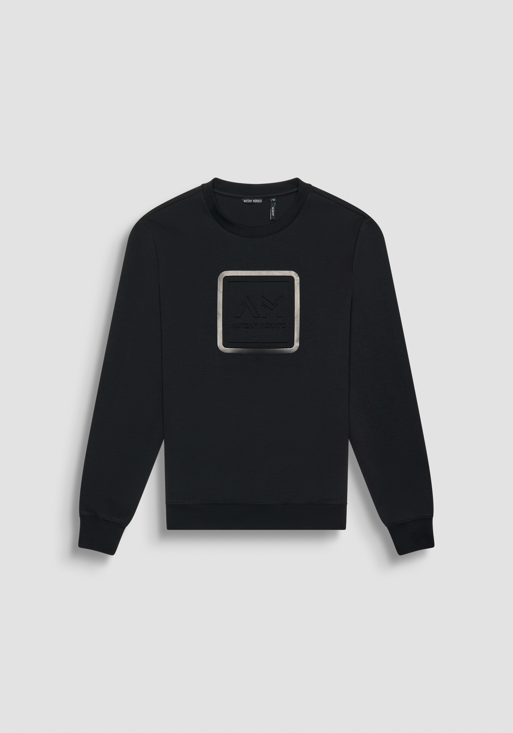 Slim fit black sweatshirt new arrivals